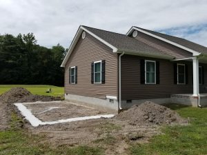 Footer for ranch style home addition
